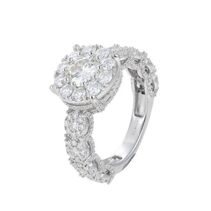 S925 VVS Moissanite Rock Candy Ring