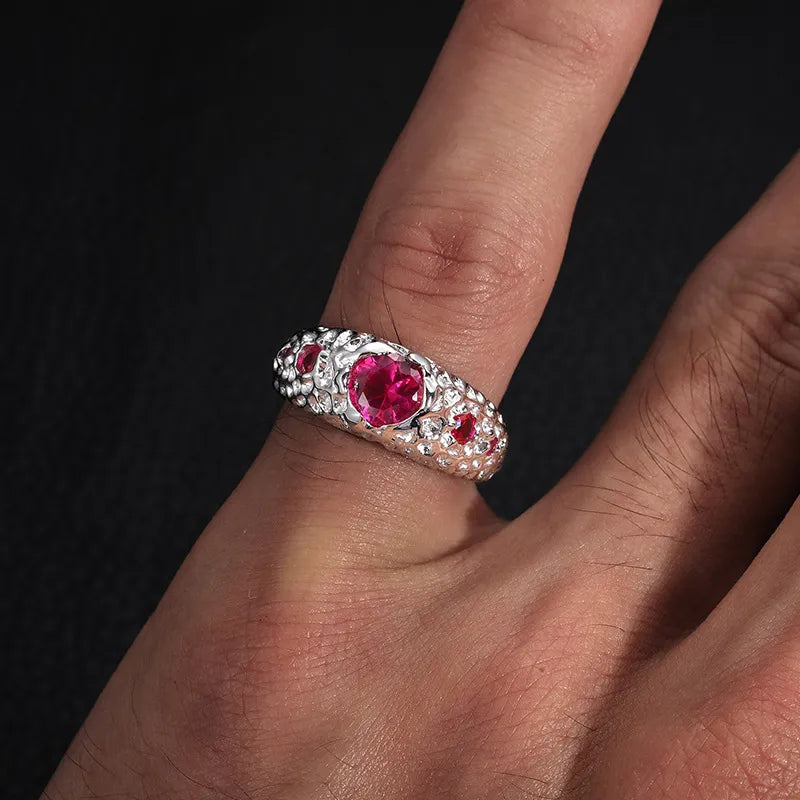 925 VVS Moissanite Colored Ring