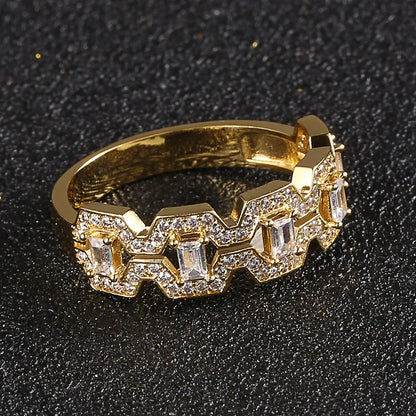 Iced Diamond Cuban Ring