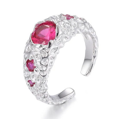 925 VVS Moissanite Colored Ring