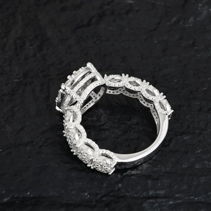 S925 VVS Moissanite Rock Candy Ring