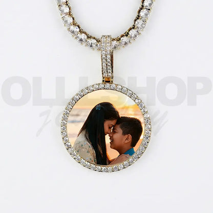 Personalized Round Photo Pendant – Small Size