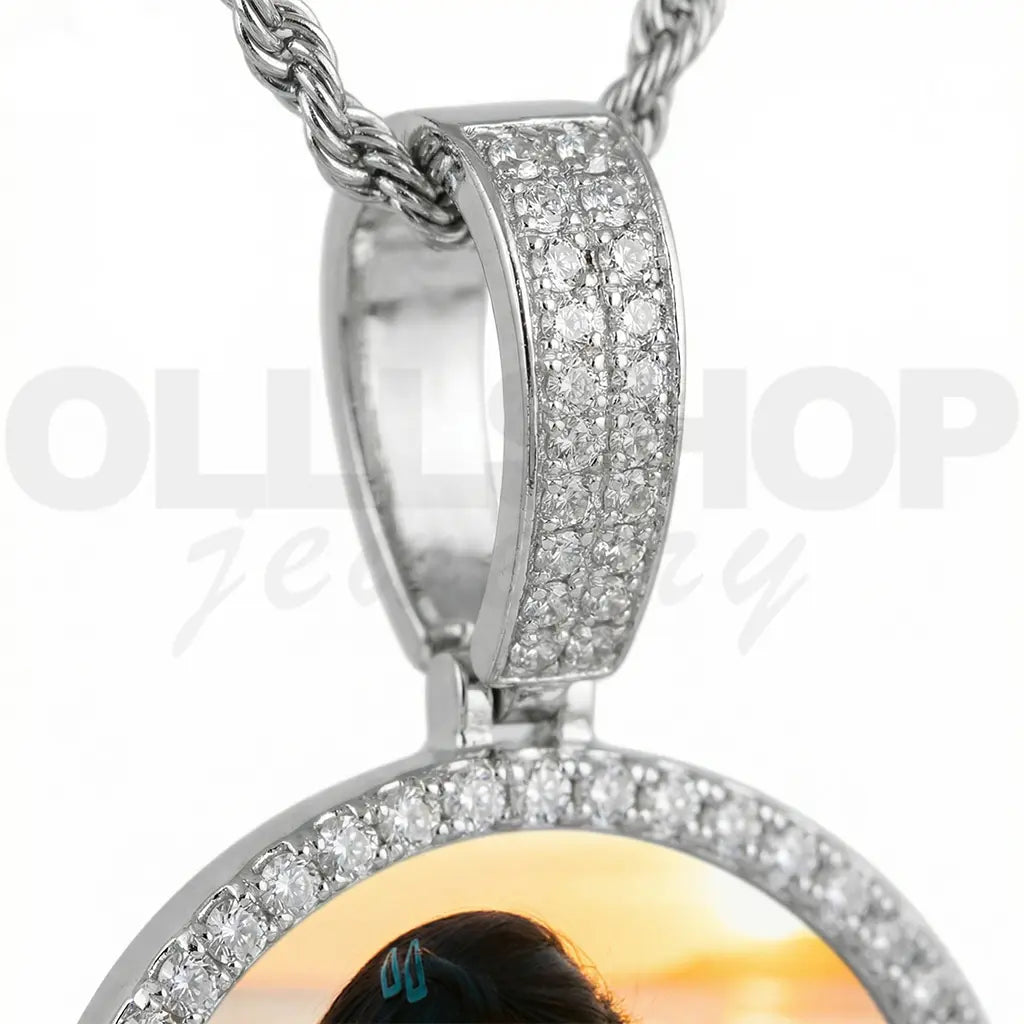 Personalized Round Photo Pendant – Small Size