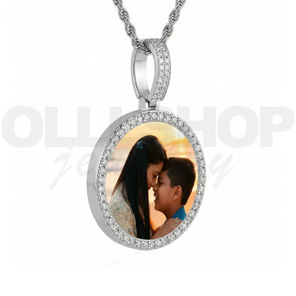 Personalized Round Photo Pendant – Small Size