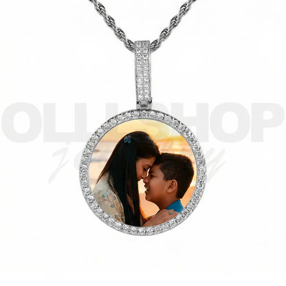 Personalized Round Photo Pendant – Small Size