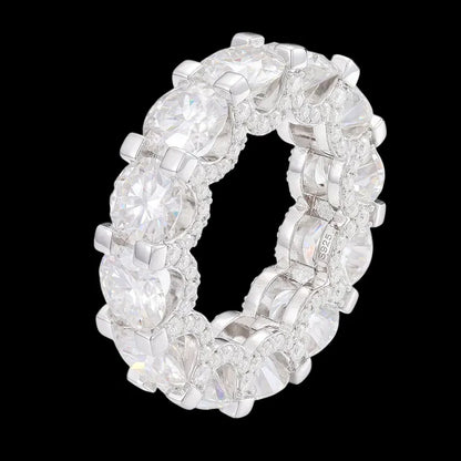 S925 VVS Moissanite  Hip Hop Diamond Ring