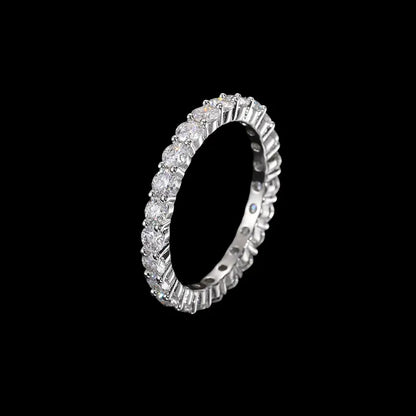 S925 VVS Moissanite ice Ring - 3mm