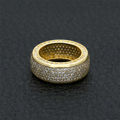 New Micro Pavé Full Diamond Hip-Hop Ring