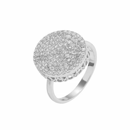 Micro Pave Round Diamond Ring