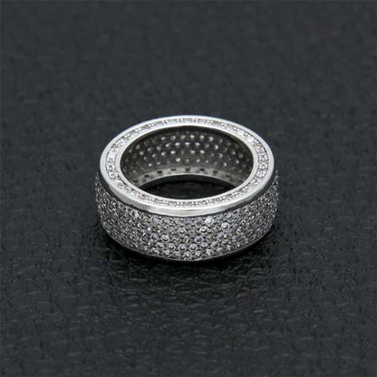 New Micro Pavé Full Diamond Hip-Hop Ring