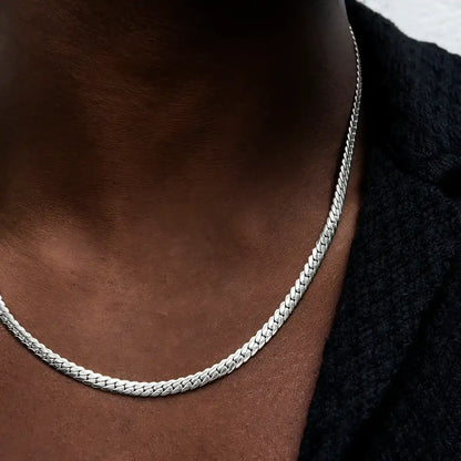 South Beach Cuban™ Chain in White Gold- 5mm