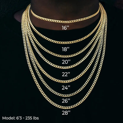 South Beach Cuban™ Chain in White Gold- 5mm