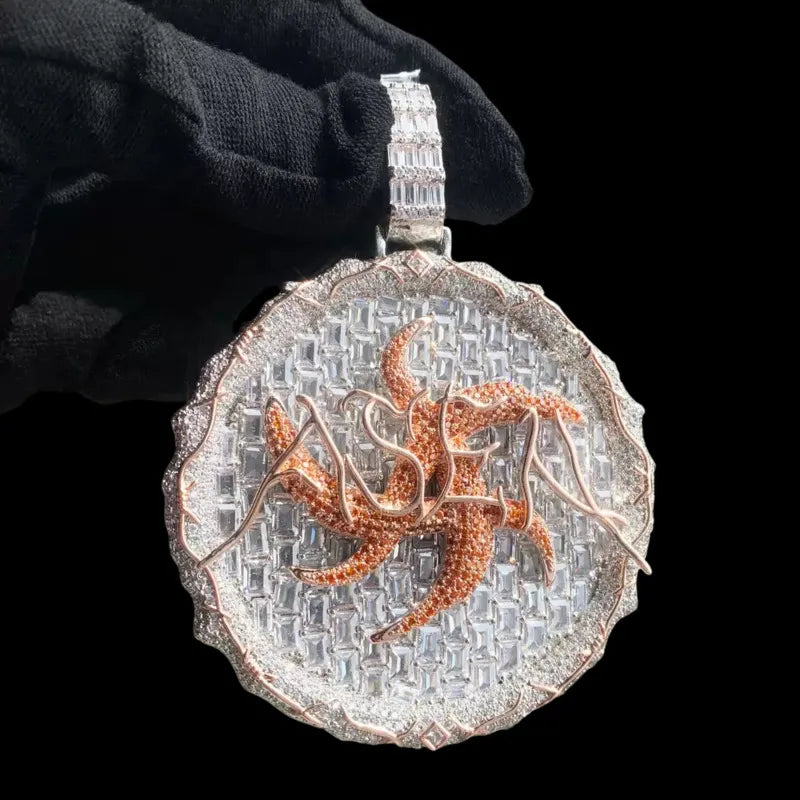 Thorn Ice Disc Pendant - 60mm