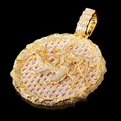 Thorn Ice Disc Pendant - 60mm