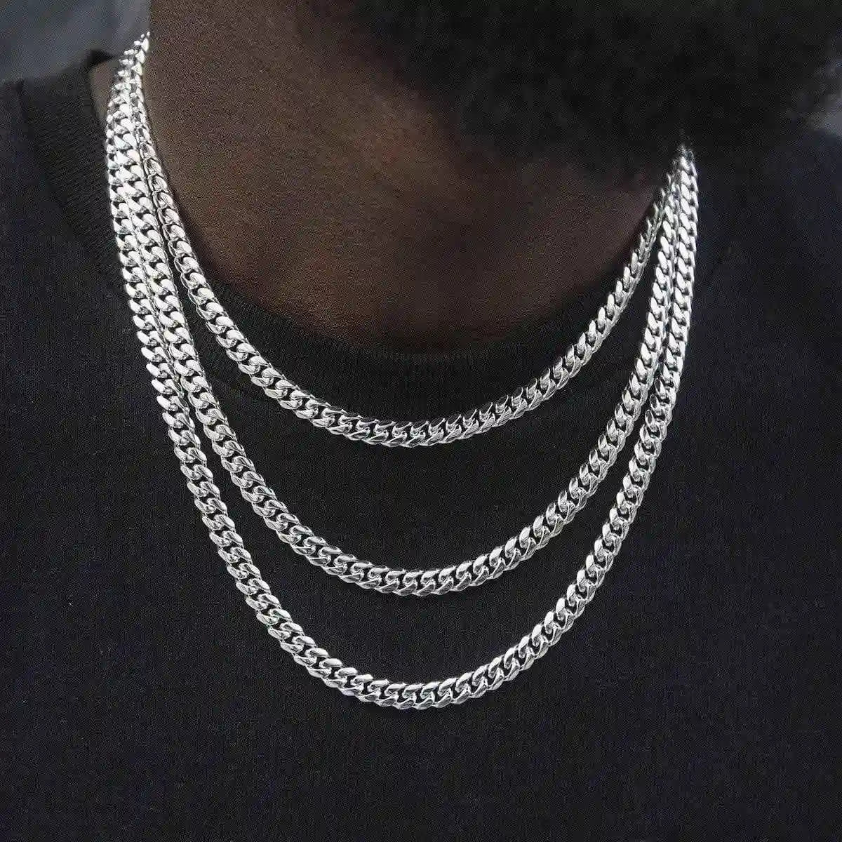 Cuban in White Gold - 6mm