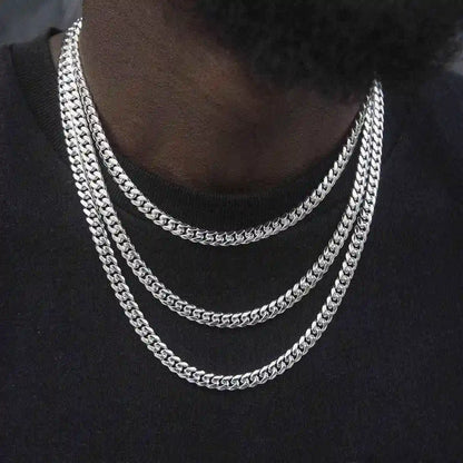 Cuban in White Gold - 6mm
