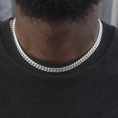 Cuban in White Gold - 6mm