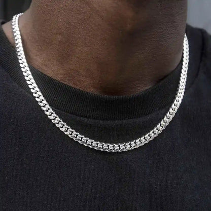 Cuban in White Gold - 6mm