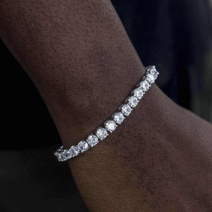 Diamond Tennis Bracelet in White Gold- 5mm