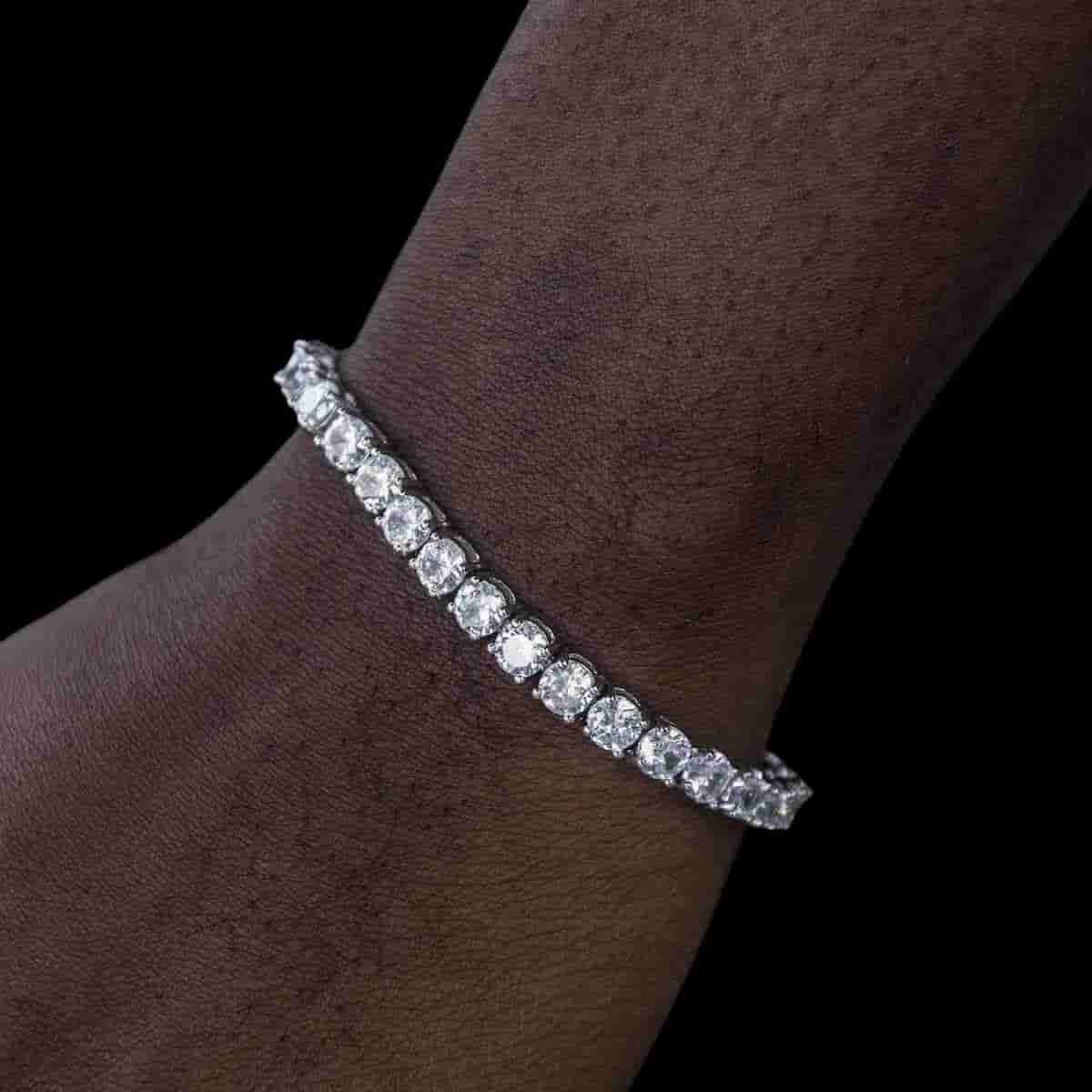 Diamond Tennis Bracelet in White Gold- 5mm